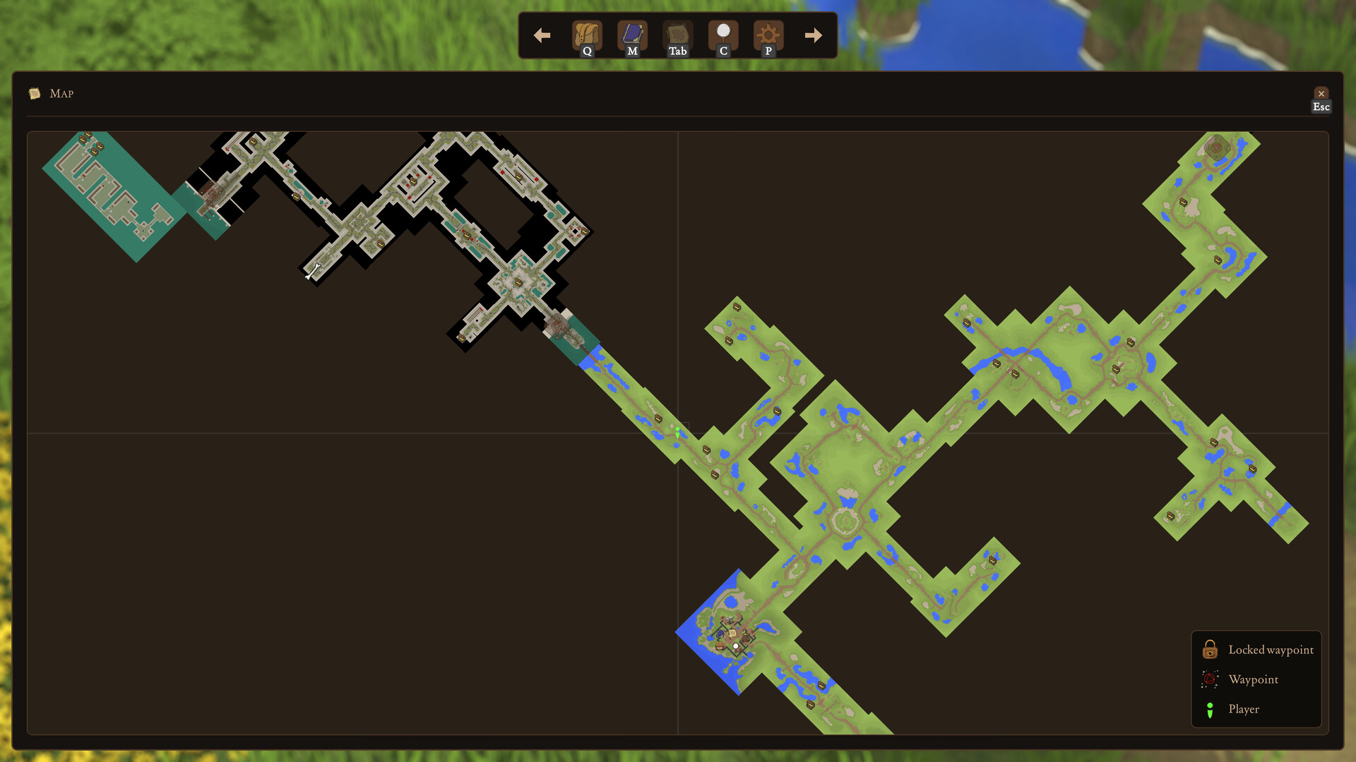The world map after a long session.